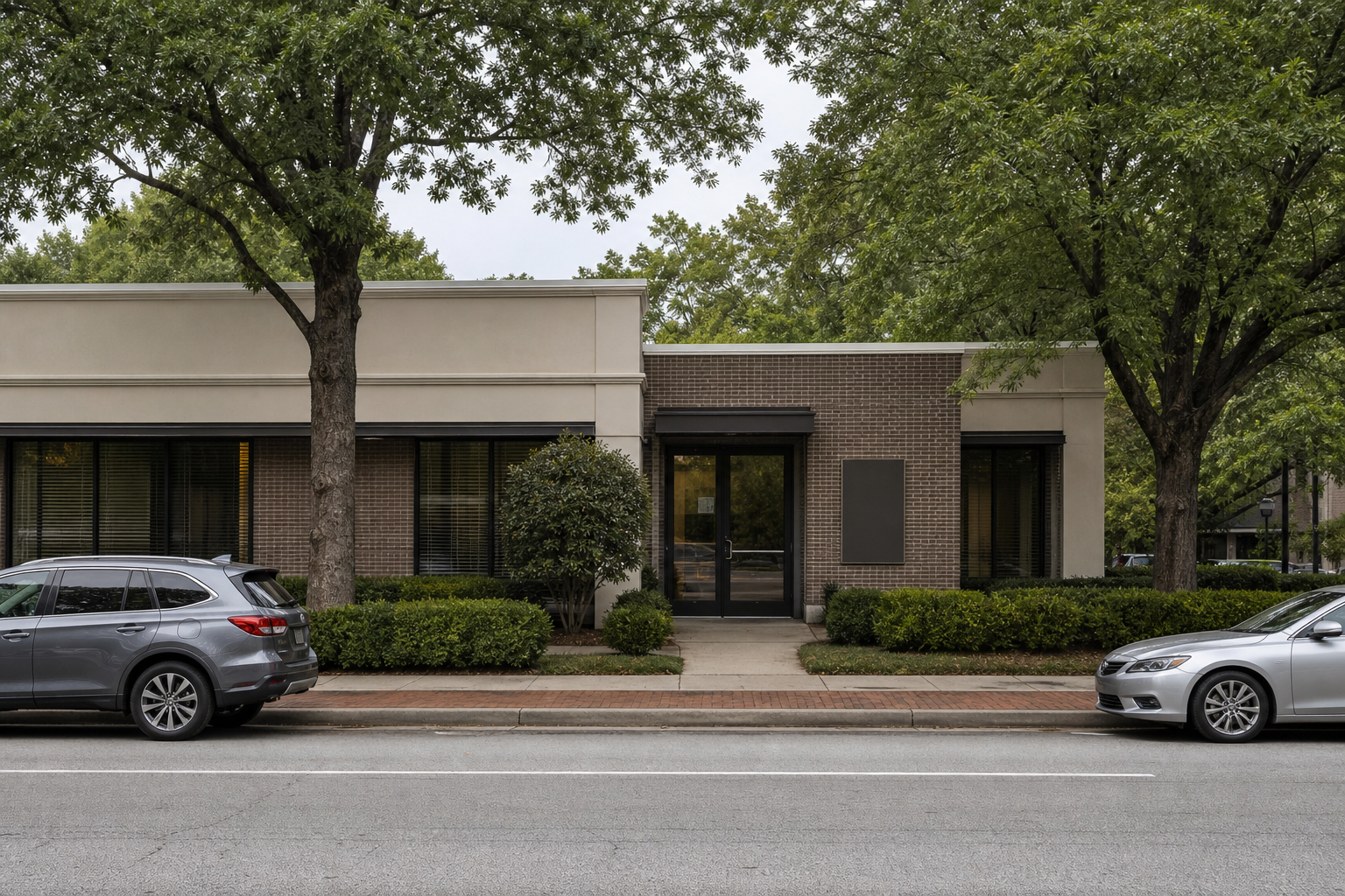 Exterior of the office suite on Roswell Rd NE in Atlanta